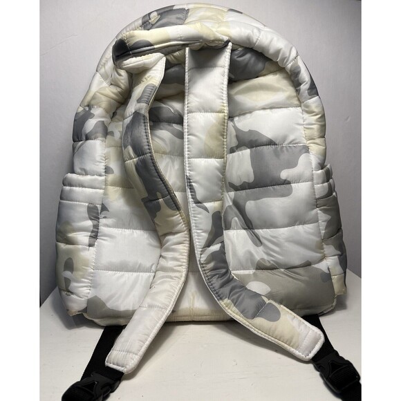 Rossignol UO Exclusive Puffer Backpack Bag White Camo Nylon Daypack main image 9